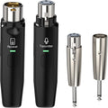 2.4GHz Wireless XLR Transmitter and Receiver for Dynamic Microphone, Pack of 2 A6935
