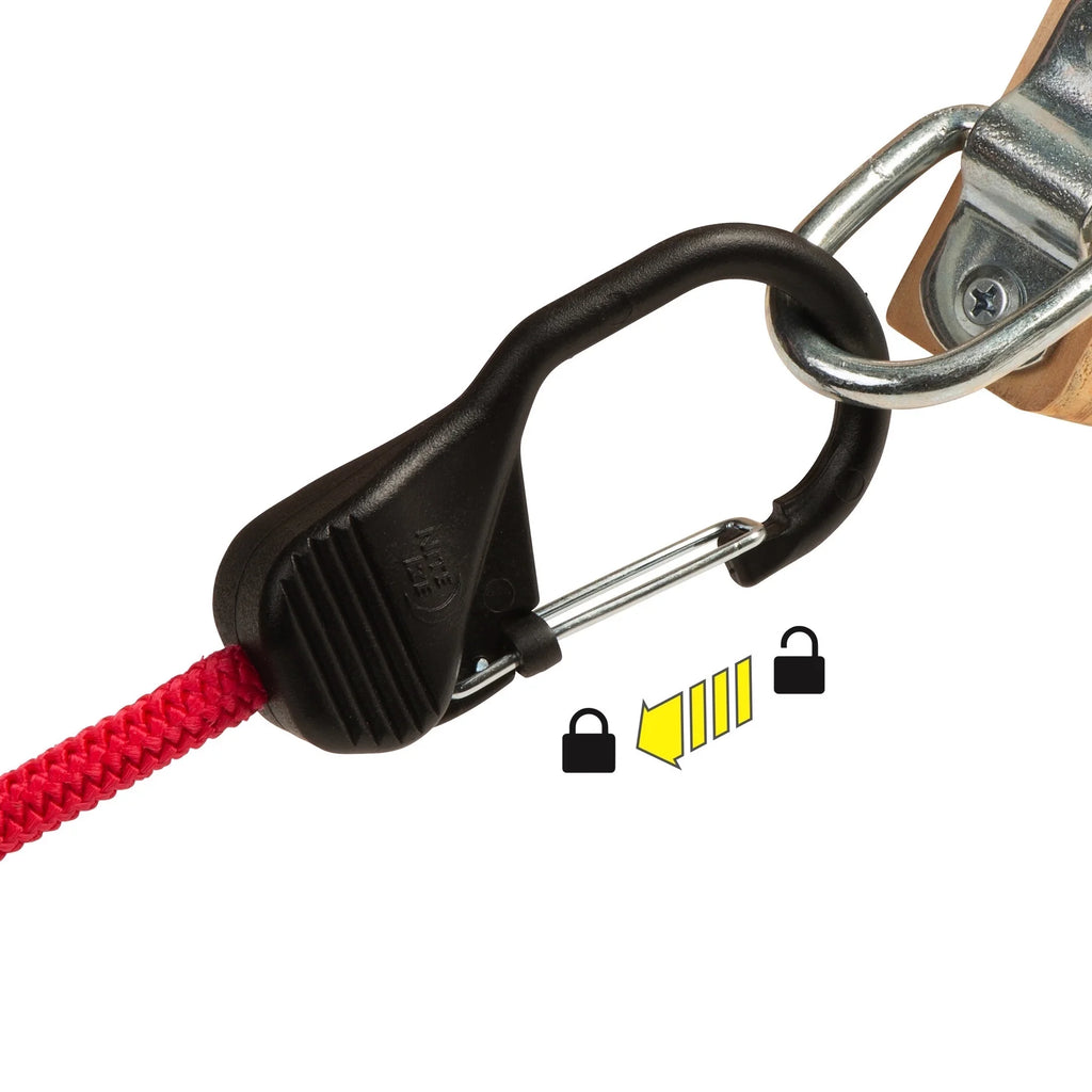 Red SlideLock Carabiner Bungee 24 in T500305