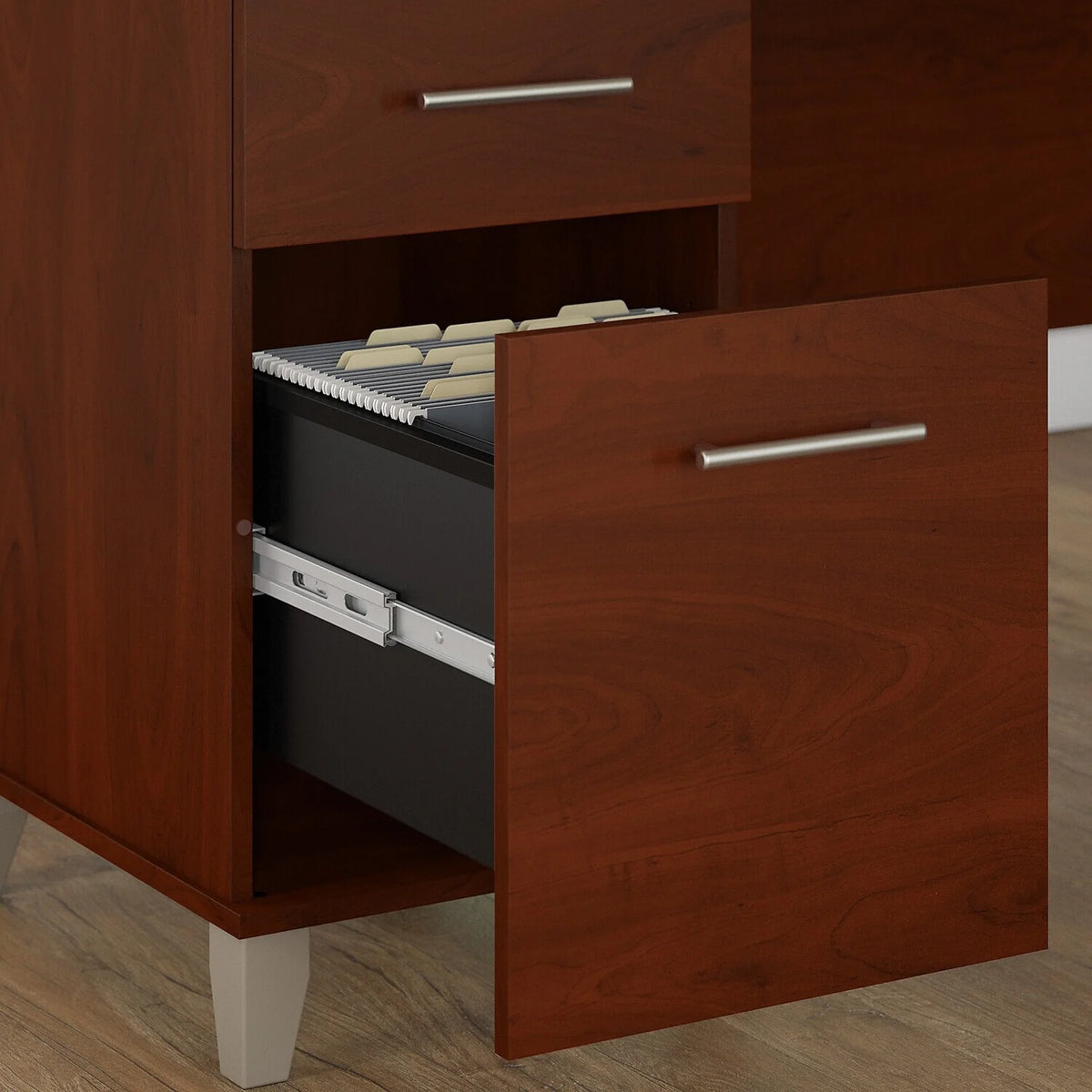 72W 3 Position Sit To Stand L Shaped Desk With Hutch And Bookcase Z623