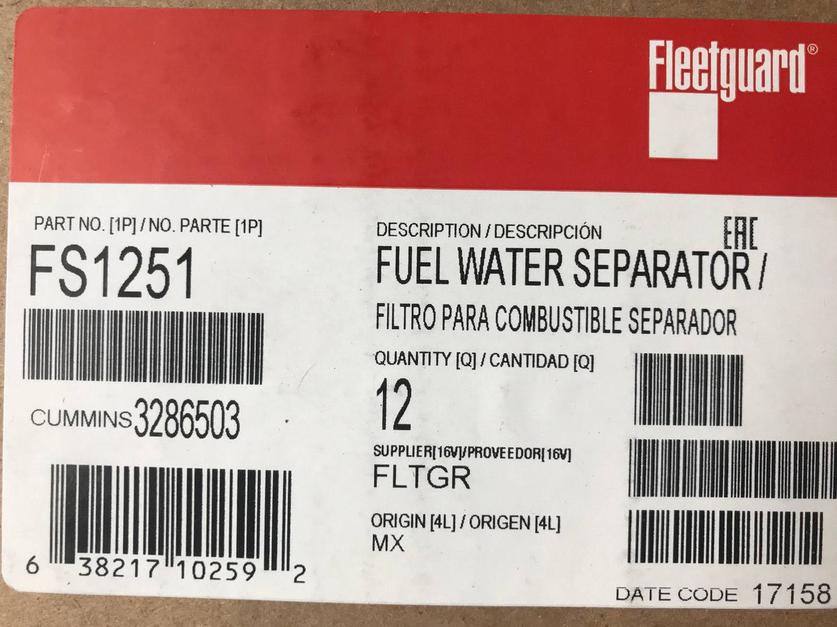 Fuel Filter for Cummins Engines D442760