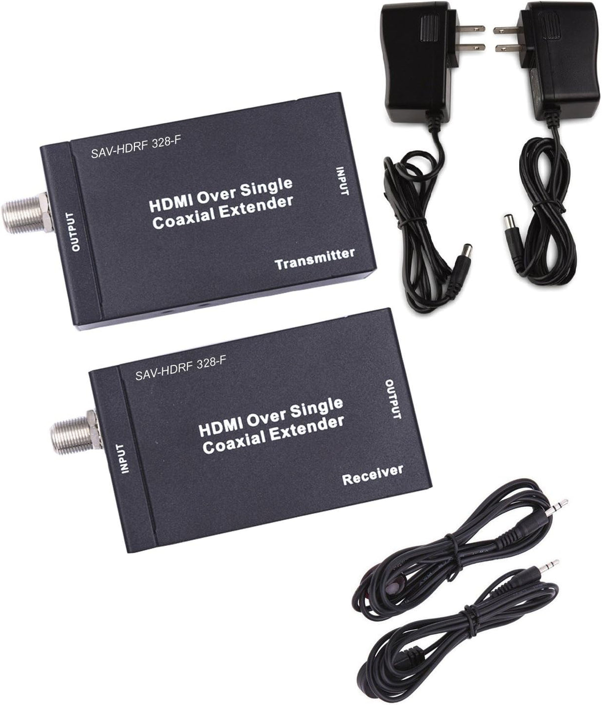 HDMI IR over Coax Cable Extender Balun Sender Receiver V6016