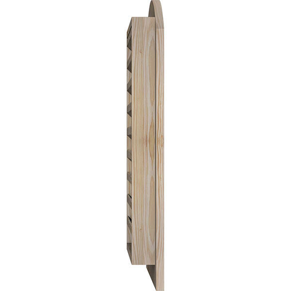 20-in W x 28-in H Arch Top Gable Vent Unfinished Smooth Pine J94229