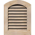 20-in W x 28-in H Arch Top Gable Vent Unfinished Smooth Pine J94229