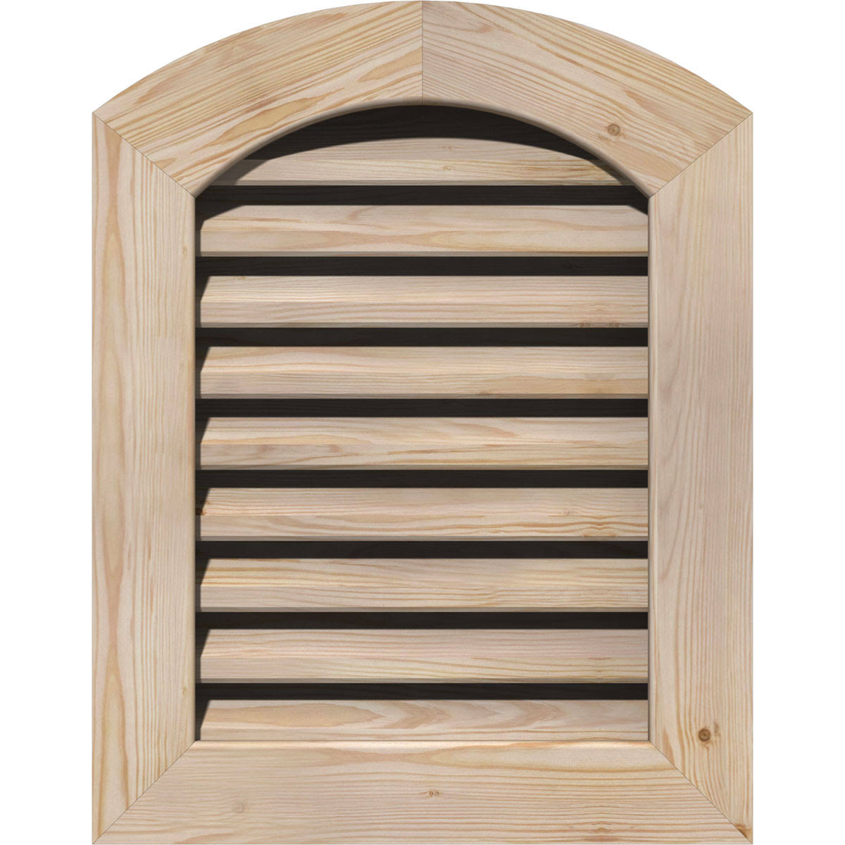 20-in W x 28-in H Arch Top Gable Vent Unfinished Smooth Pine J94229