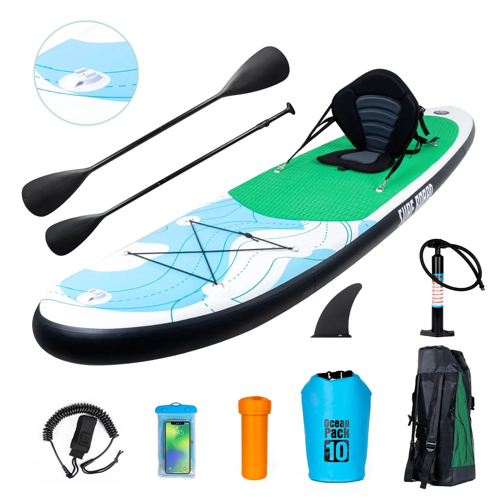 11 Ft Inflatable Stand Up Paddle Board and Sit-on Kayak Set K720