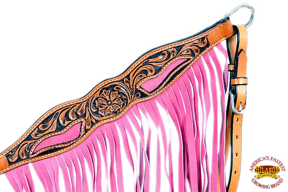 Tan Floral Leather Western Horse Breast Collar U394