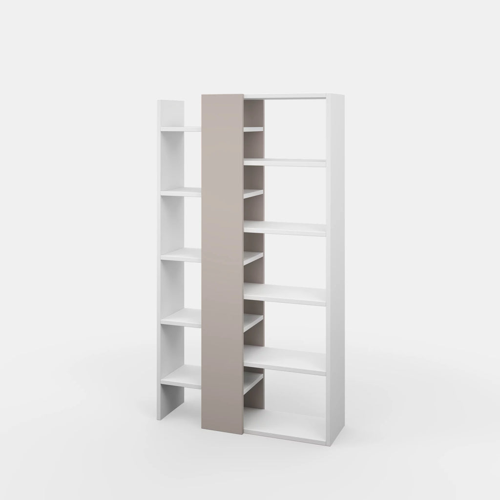 White Light Mocha Modern Bookcase U402368