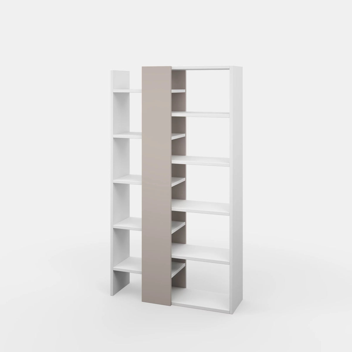 White Light Mocha Modern Bookcase U402368