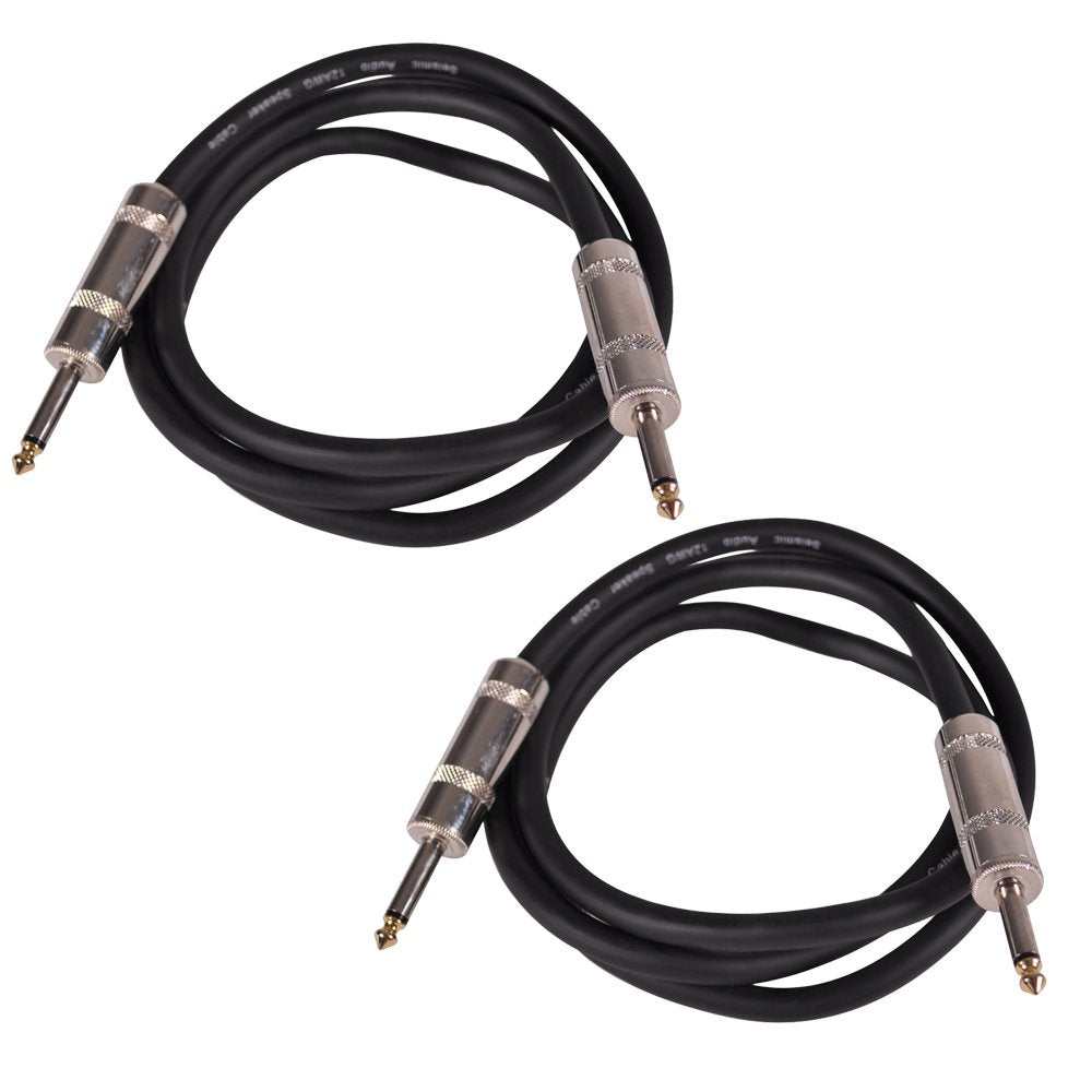 100-Feet 1/4 to 1/4-Inches 12-Gauge Speaker Cable Pair V226