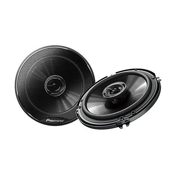 Car CD Player Receiver USB Aux Radio with 4X 6.5" 180W 3-Way Black Car Coaxial F390