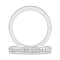 14K White Gold Diamond Stackable Band T572