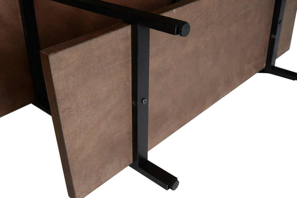 Walnut Brown 3 Shelf Etagere Bookcase Y5478