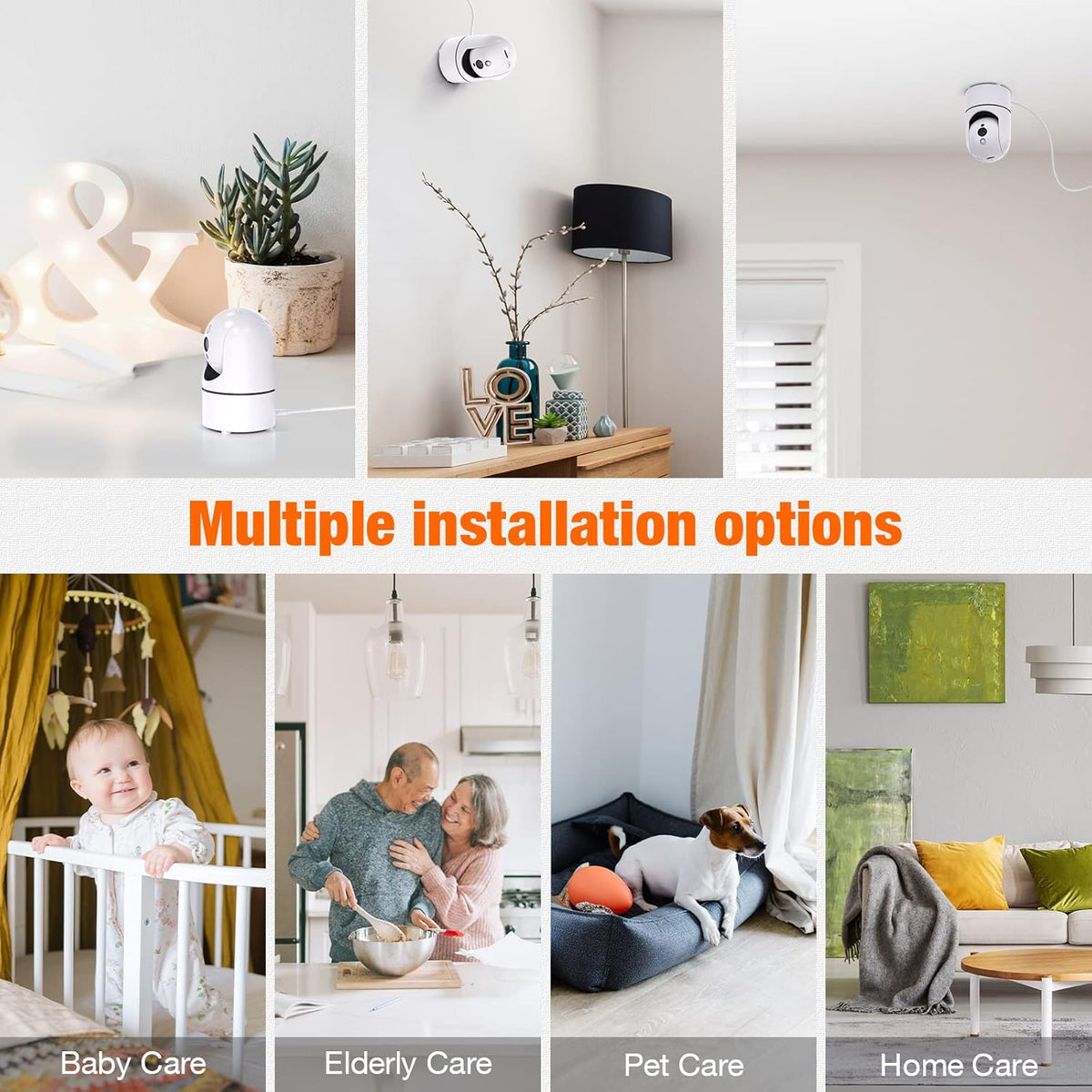 2K Security Camera with Night Vision, 2-Way Audio, Pack of 2 F820