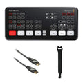 ATEM Mini Pro HDMI Live Stream Switcher with 6' High-Speed HDMI Cable & 10-Pack Straps Bundle J90315