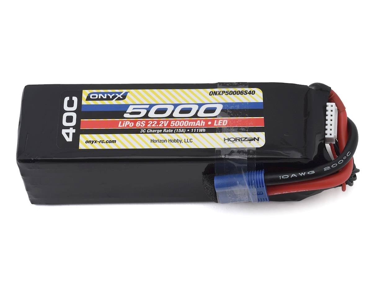 Onyx 5000mAh 6s 22.2V 40C LiPo Battery with EC5 S952314