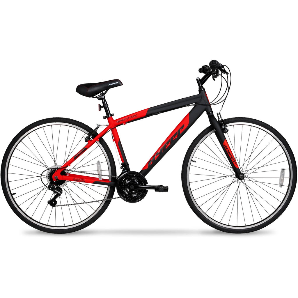 700c Men's Black and Red Hybrid Bike R8519