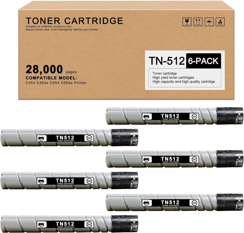 Black 6-Pack Compatible Toner Cartridge T3204