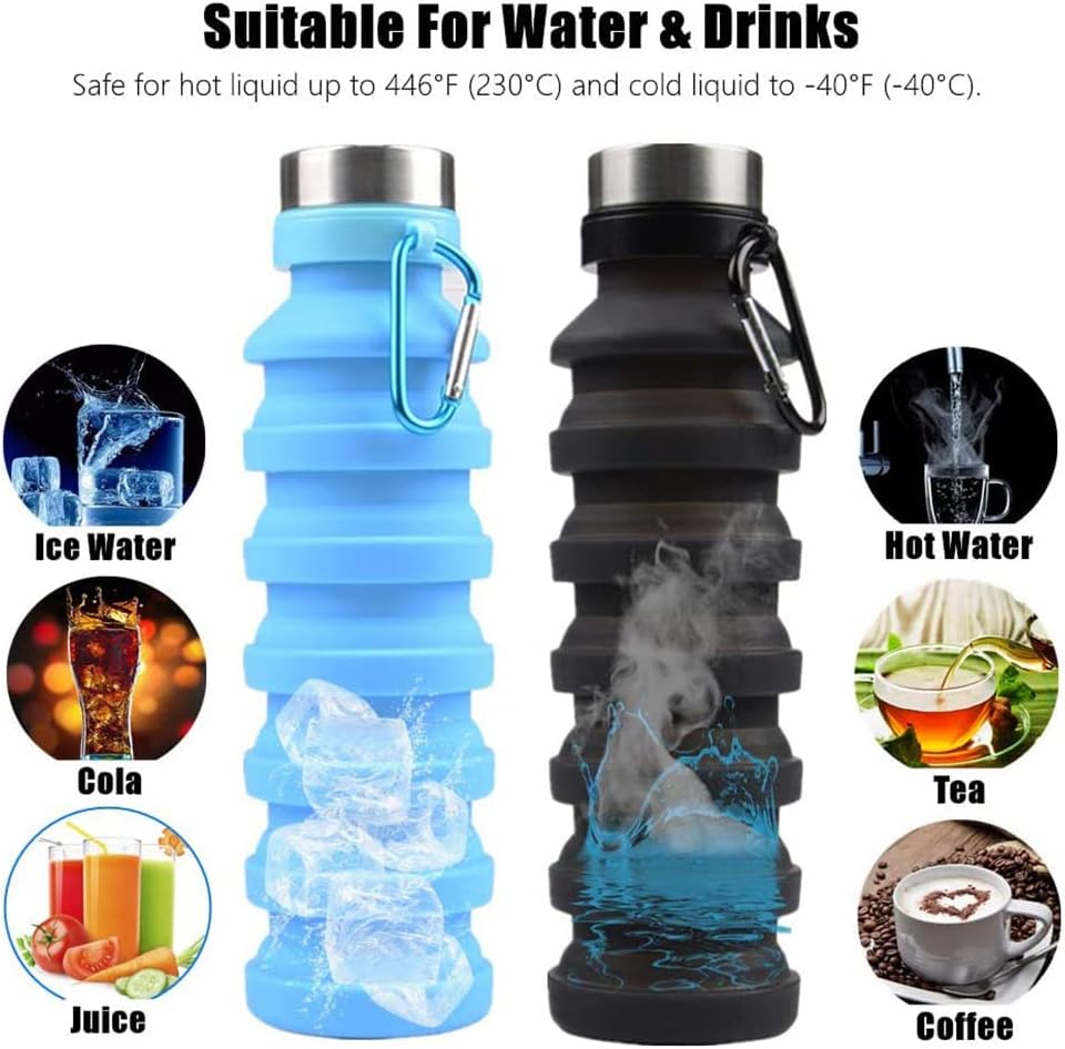Collapsible Silicone Water Bottle U605