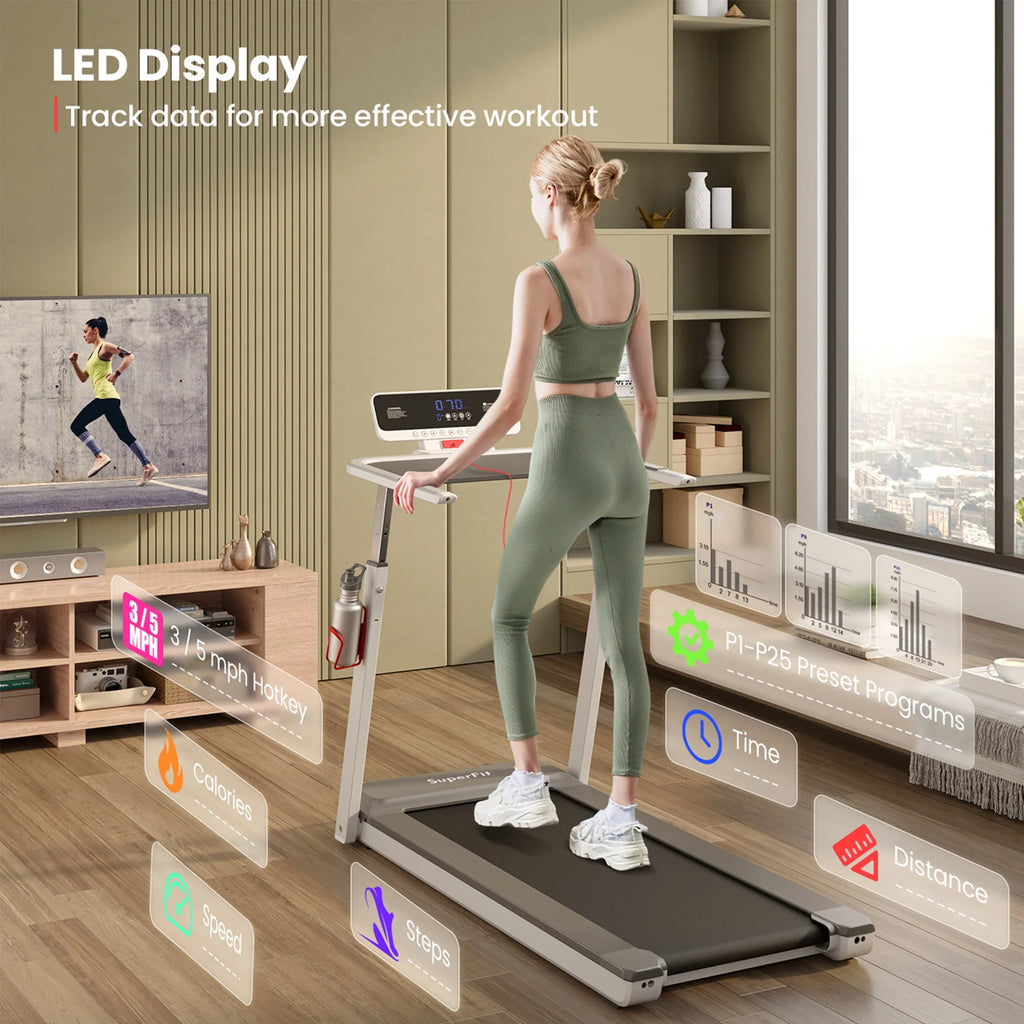 Black Folding Treadmill J3493