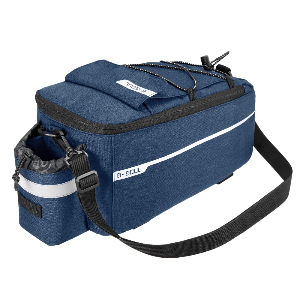 Insulated Trunk Cooler Bag Cycling Bicycle Rear Rack Storage Luggage Bag Reflective MTB Bike Pannier Bag Shoulder Bag X97072