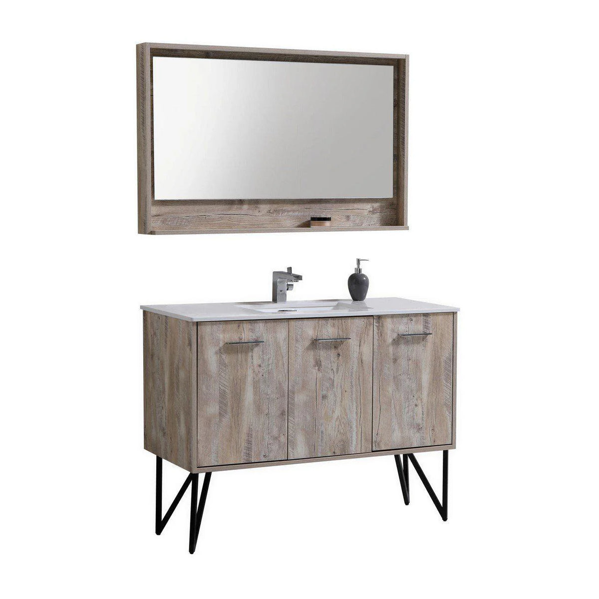 48 in. Modern Bathroom Vanity with Quartz Countertop V11217