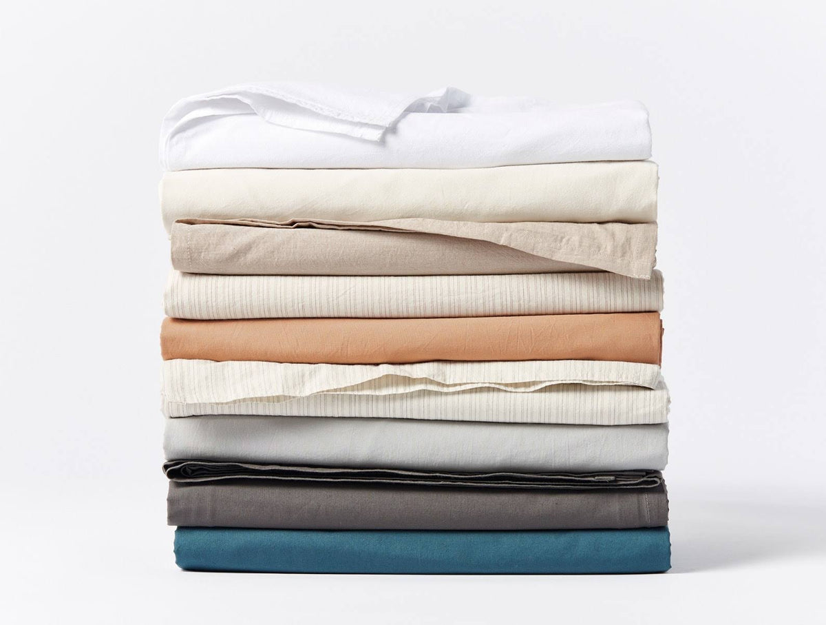 Organic Crinkled Percale Fitted Sheet King G91911