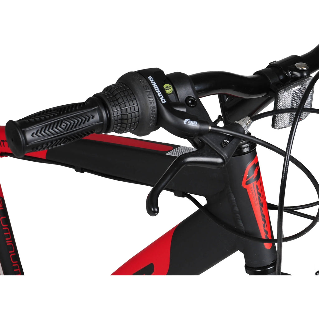 700c Men's Black and Red Hybrid Bike R8519