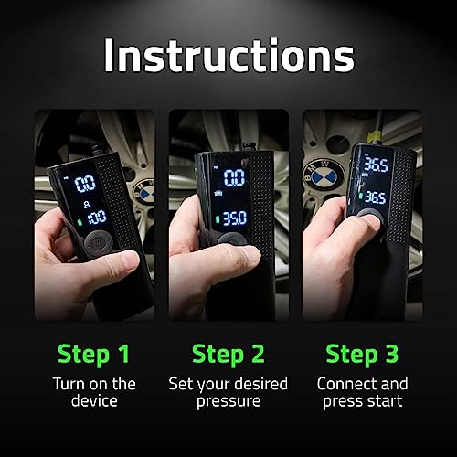 Tire Inflator Portable Air Compressor with Digital Pressure Gauge X723