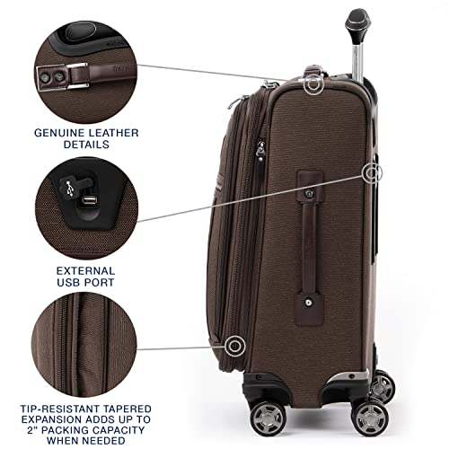 Bordeaux Red 8 Wheel Spinner Carry On Luggage 21-Inch F893
