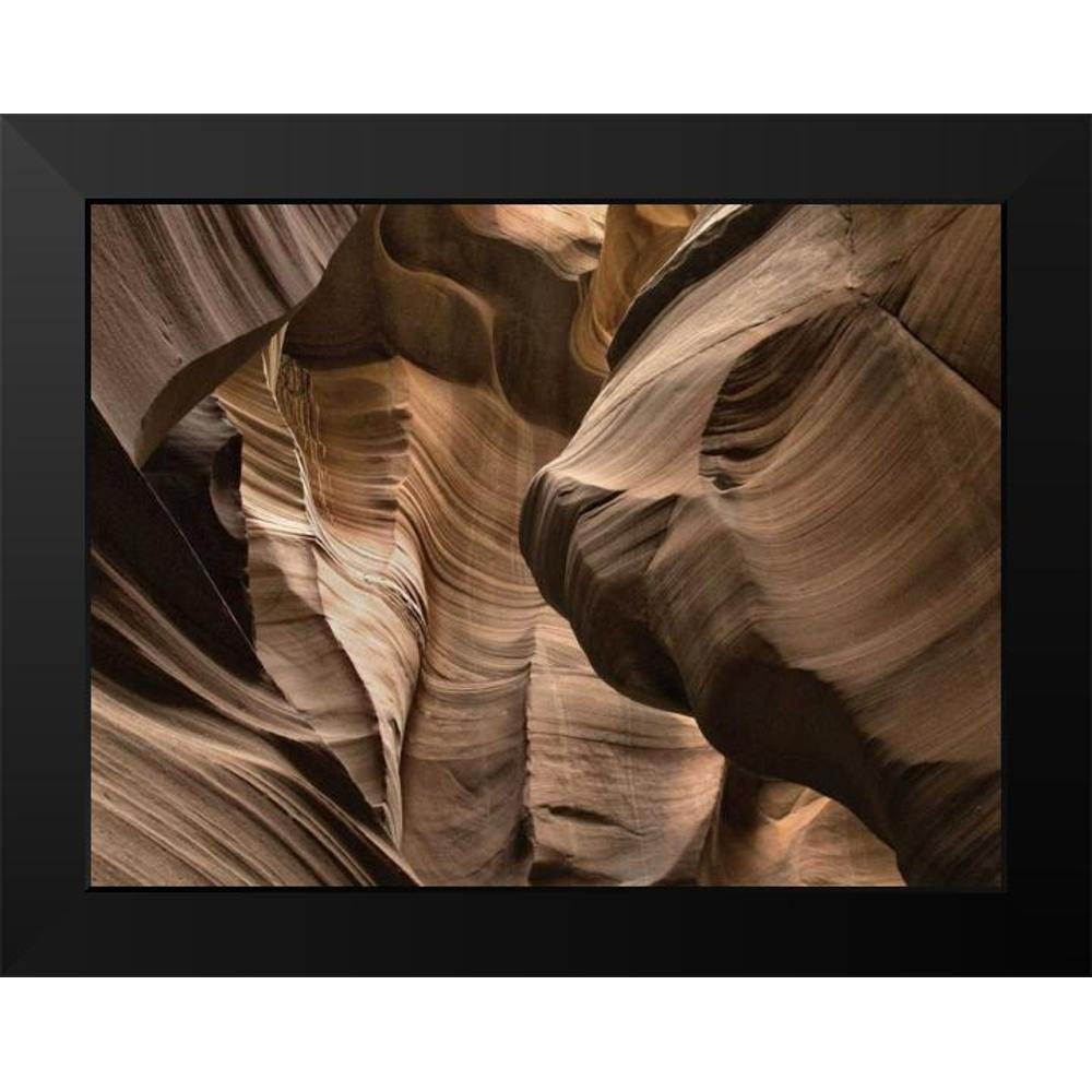 Black Modern Framed Art Print - Antelope Canyon III D4765