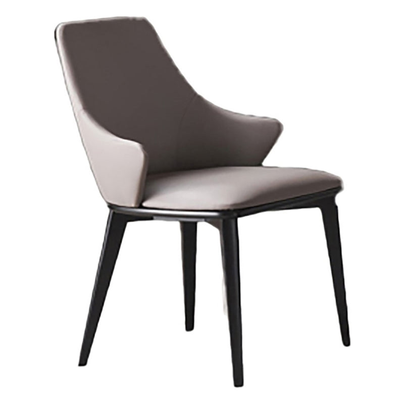 Faux Leather Wood Dining Chair, Tan, Set of 2 T926