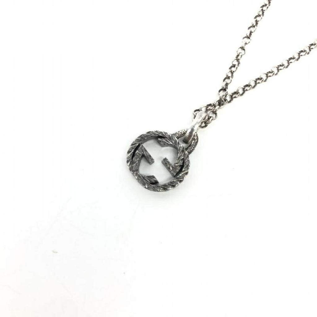 Silver Interlocking G Necklace E6463