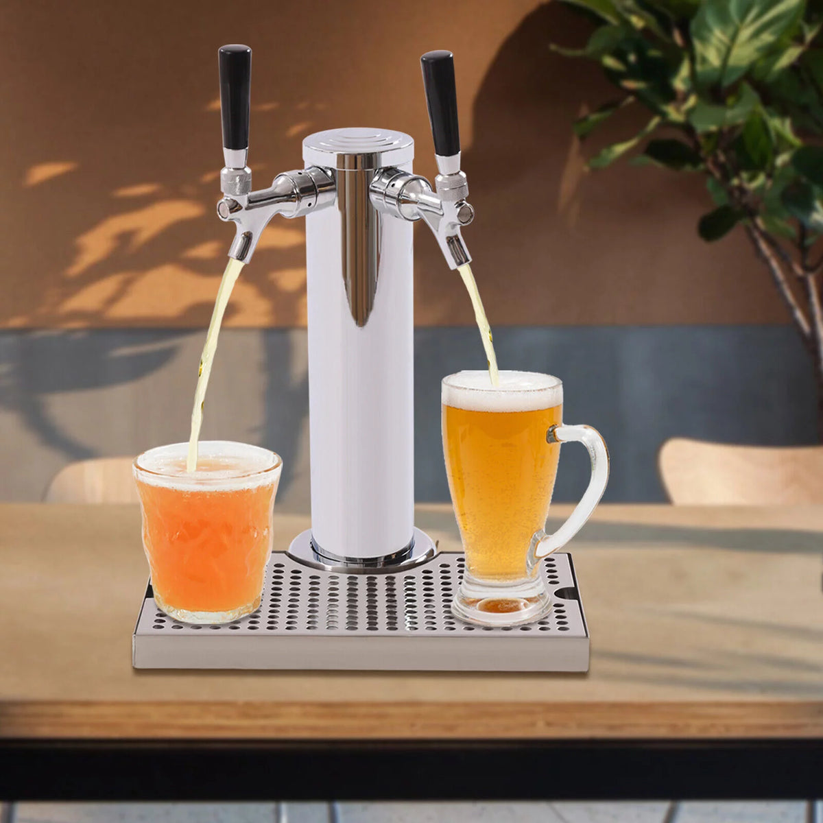 Stainless Steel Beer Tower Kit with Dual Gauge Regulator F308