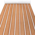 EVA Foam Boat Decking Sheets 23" x 94" - 7mm Thick Non-Slip Faux Teak Marine Flooring Mat Q390830
