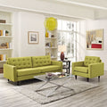 Armchair and Sofa Set of 2 in Wheatgrass E362