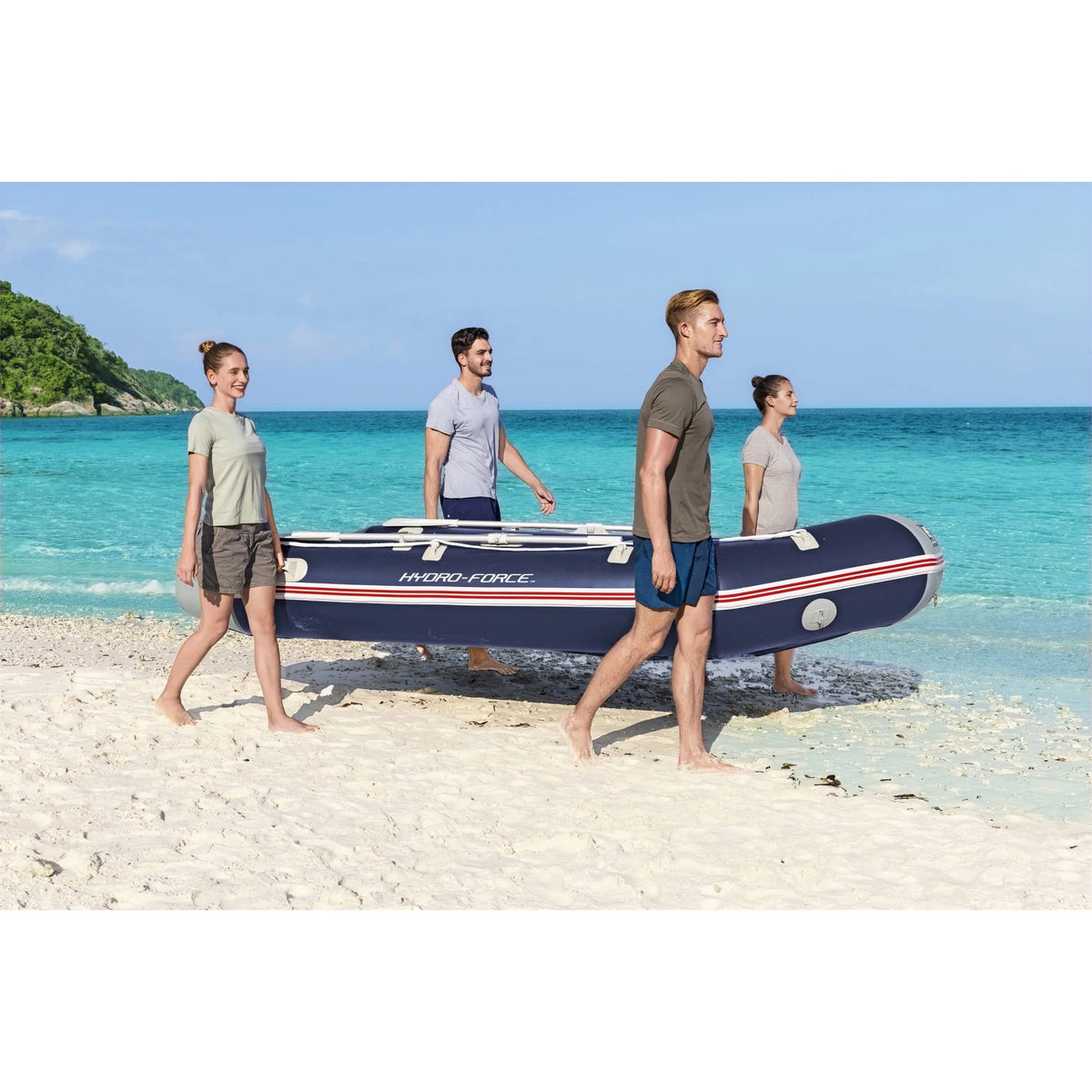 Inflatable 5 Person Water Raft Boat Set Z173
