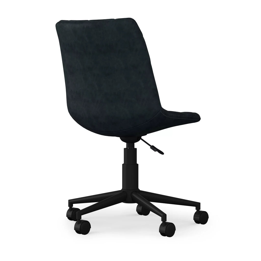 Distressed Blue Adjustable Swivel Office Chair H30956
