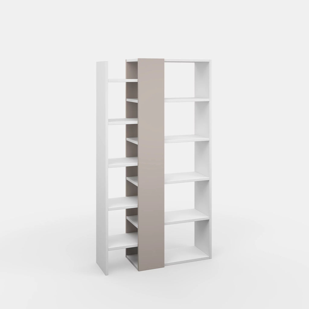 White Light Mocha Modern Bookcase U402368