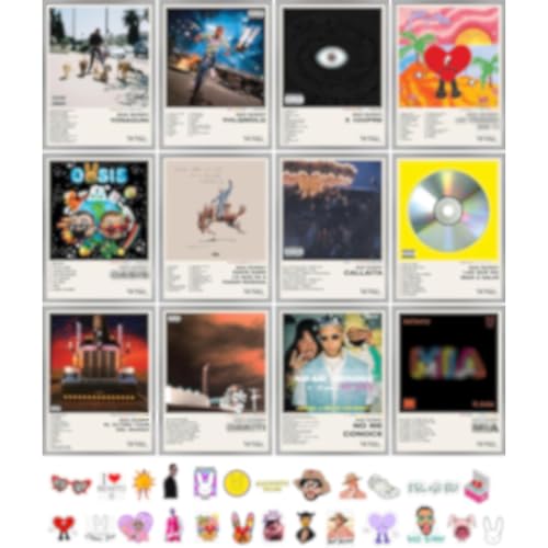 12 Pcs Album Cover Posters 12x16" M162