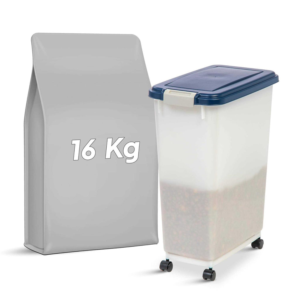Airtight Pet Food Storage Bin Container with Attachable Casters Y57197