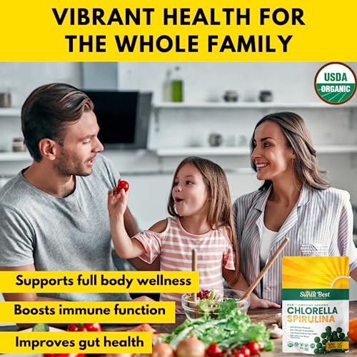 Organic Chlorella Spirulina 500 Tablets I569