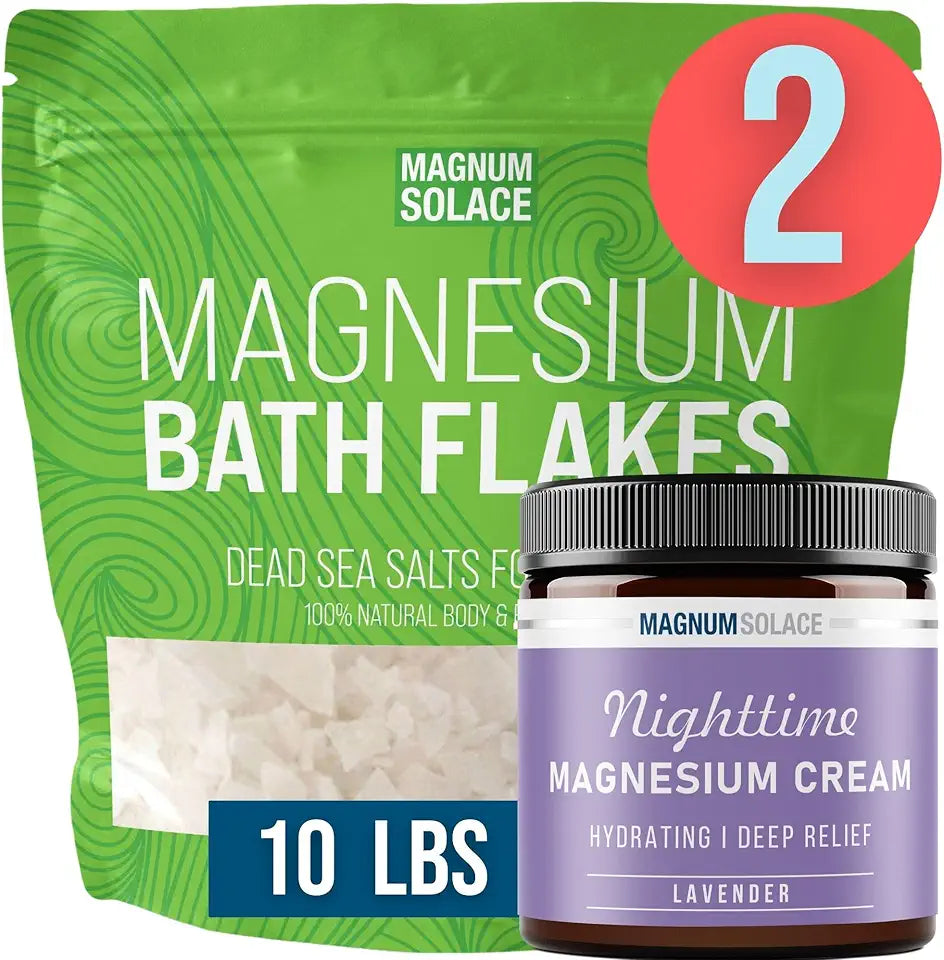Magnesium Flakes & Cream 2 Item Bundle W8036