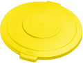 Yellow Polyethylene Round Lid, 24 Diameter x 2.13 Height, Pack of 2 C3561