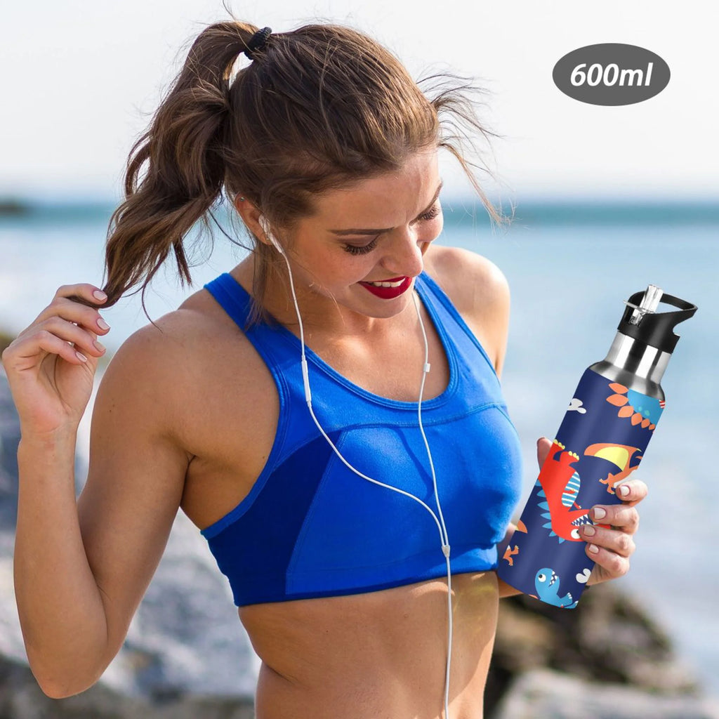 Stainless Steel Water Bottle with Straw Lid Vacuum Insulated 20 OZ G184888