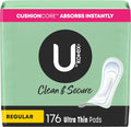 Ultra Thin Pads, Regular Absorbency, 176 Count Q75553