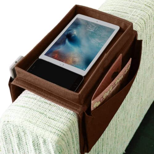 Grey Sofa Armrest Organizer with Pockets G260