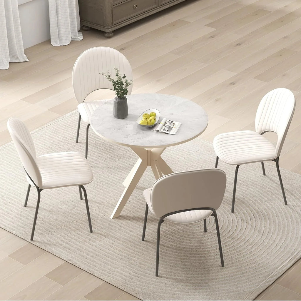 36" Round Wood Dining Table C3757