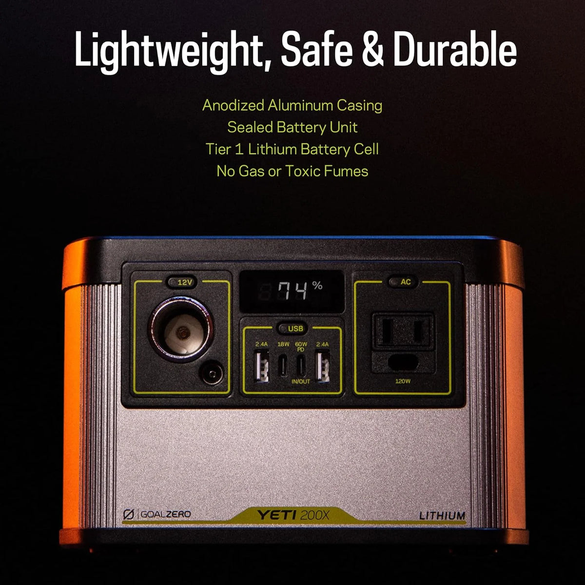 Portable Power Station 187Wh Lithium Battery 120 Watt AC Inverter G99716