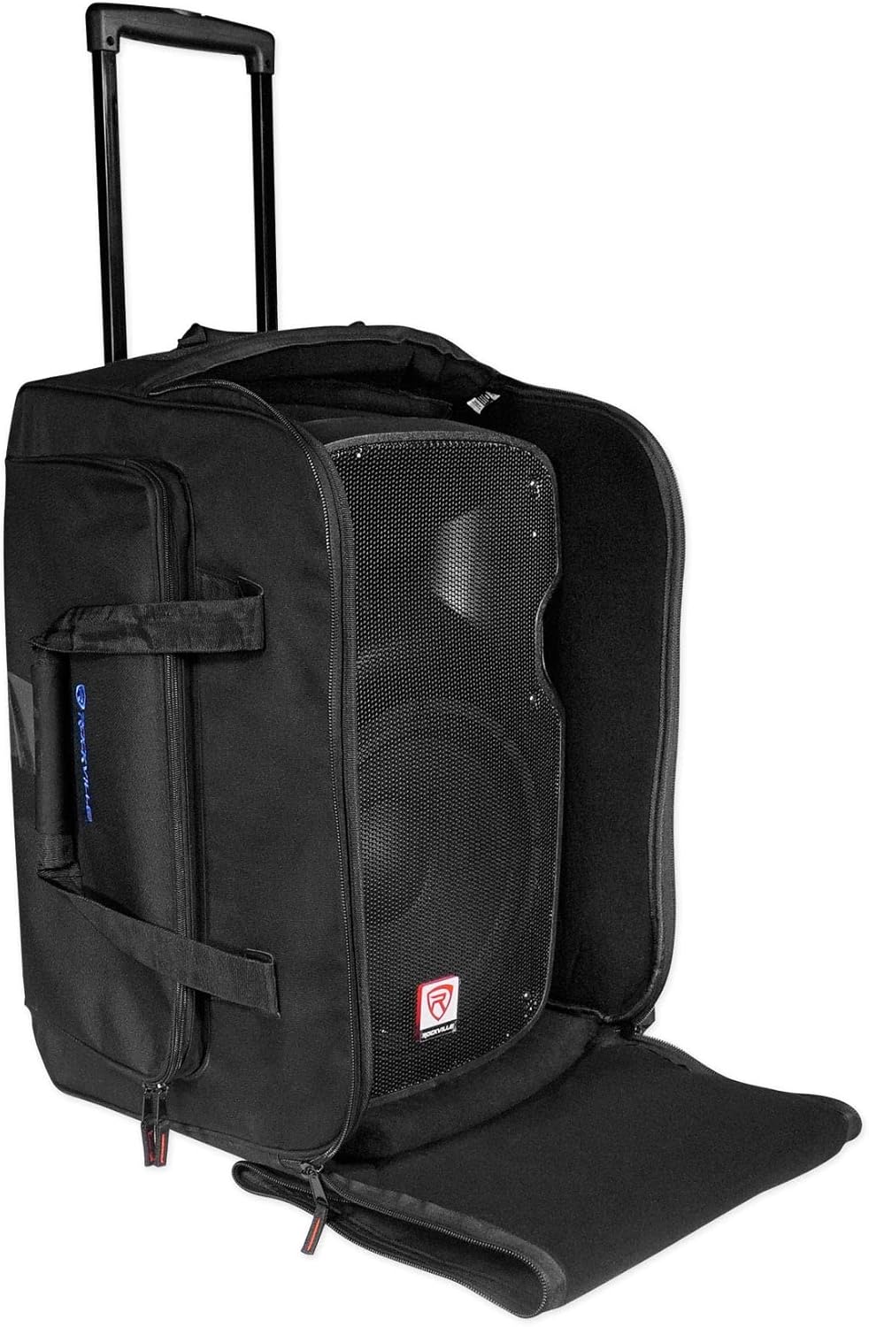 Rolling Travel Bag for 12" Speakers with Handle and Wheels O959