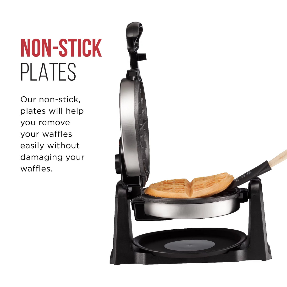 Stainless Steel Non Stick Belgian Waffle Maker Q8167